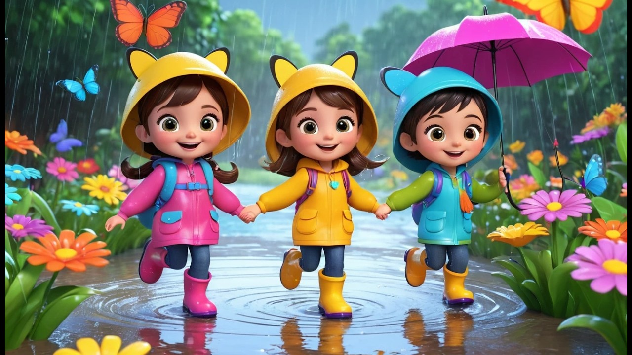 Rain Rain Go Away – Kids Song | Fun Weather Nursery Rhyme for Children