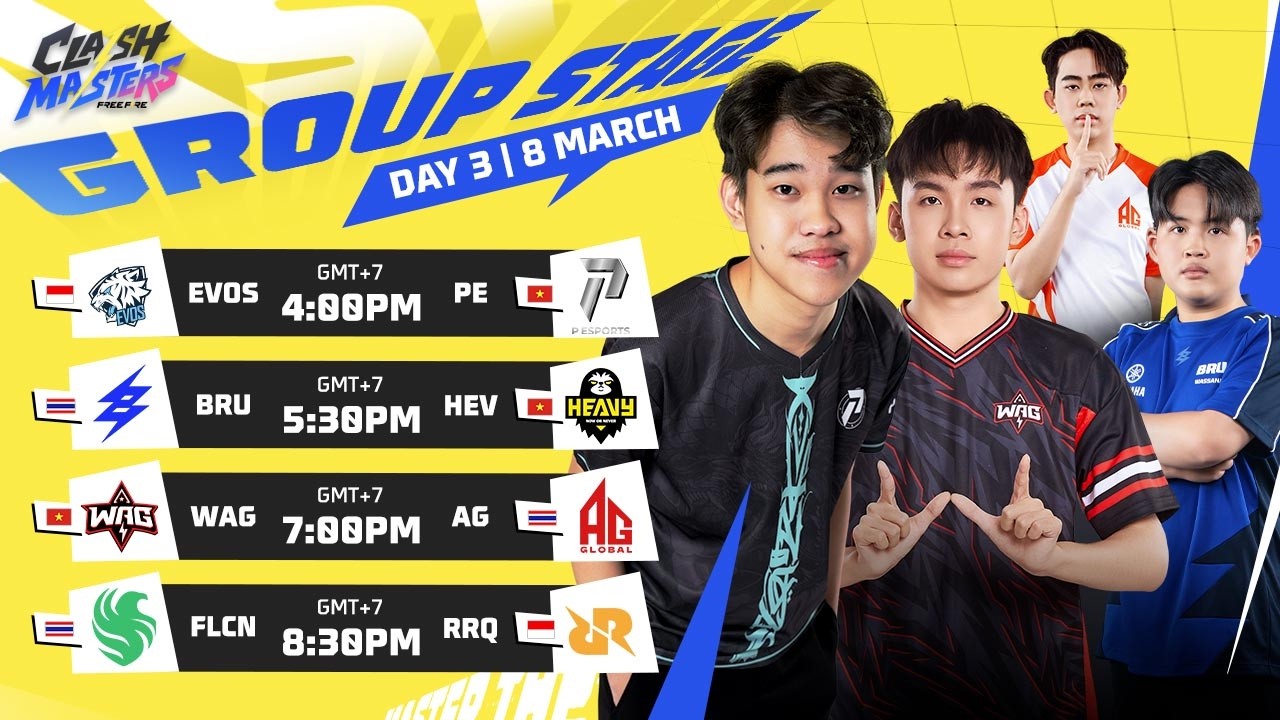 [EN] Group Stage Day 3 | Free Fire Clash Masters SEA 2026 Spring