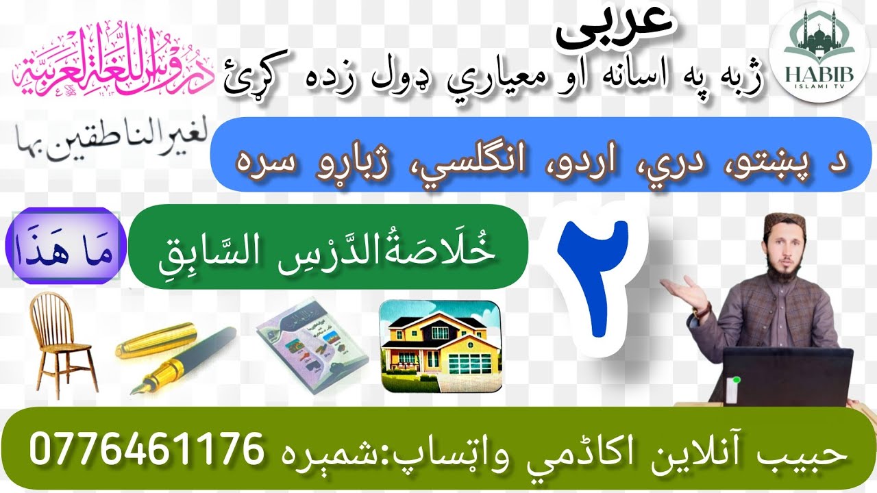 هيا نتعلم اللغة العربية.خلاصة الدرس الثاني#النحو#عربي #علم #قران#العلم #المصحف  
