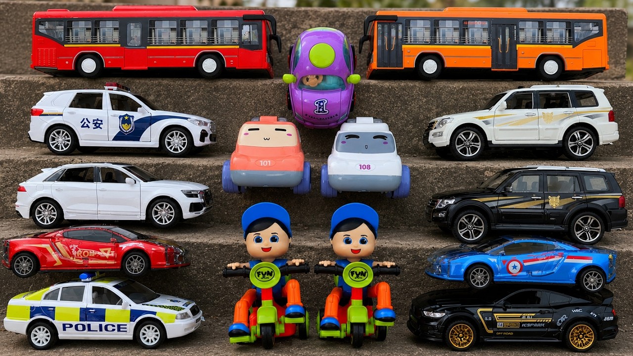 Best Toy Cars Collection Ever 🚘| Huge Cars, Buses & Police Cars