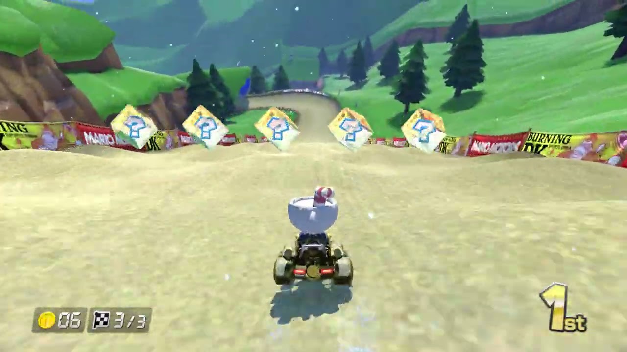 MARIO KART 8 Mount Wario, but it is SPRING-TIME | Texture Hack | 4k60