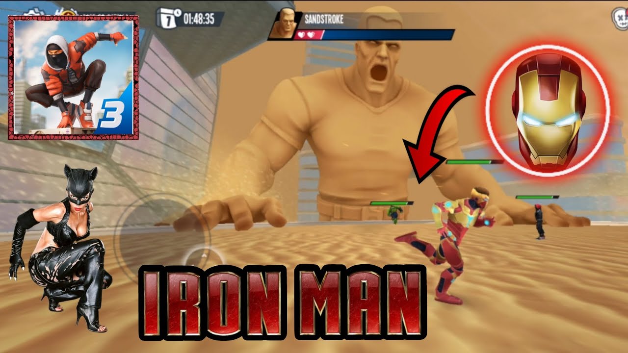 🥊Spiderfaighter 3 Ironman with the fearsome Sandman🤩 