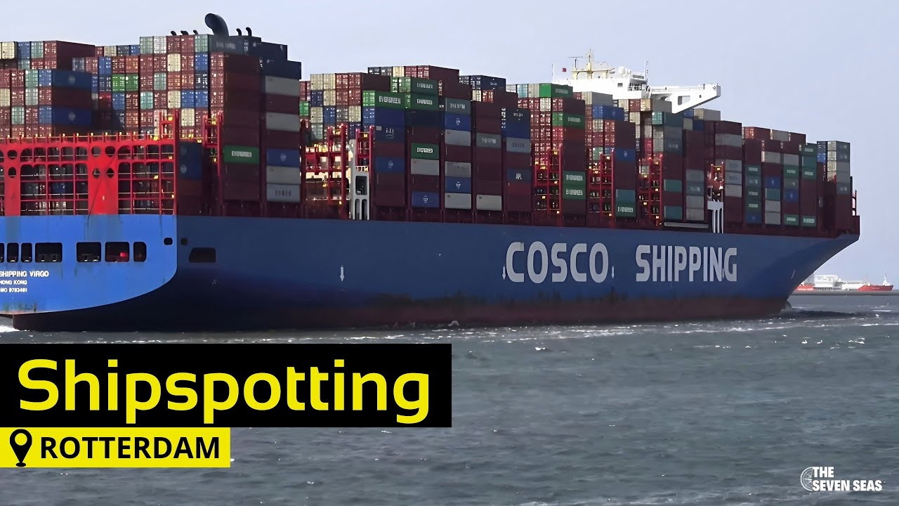 Shipspotting Rotterdam 2023 ! (Cosco Shipping container ship, etc.)
