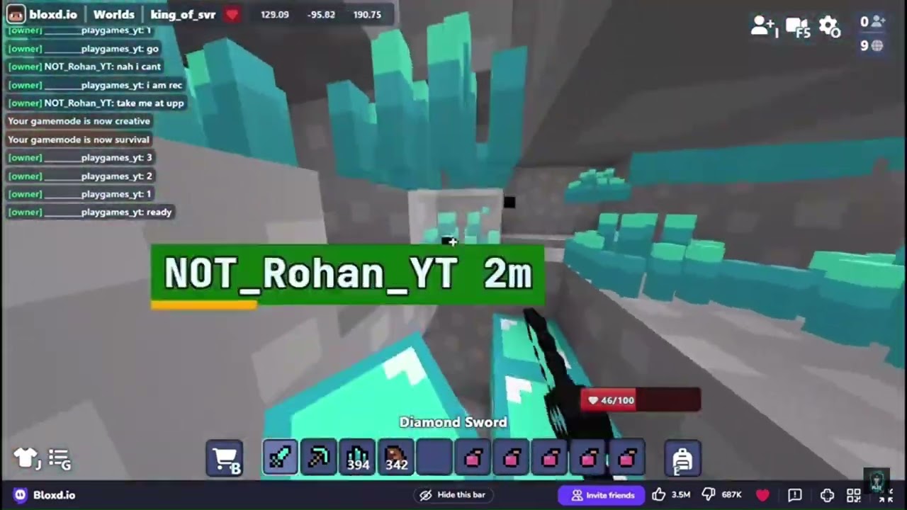 bloxd.io hole pvp old worlds  best hole pvper vs  now worlds best hole pvper