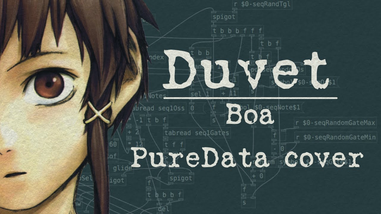 Duvet - Boa (Serial experiments lain OP) PureData cover