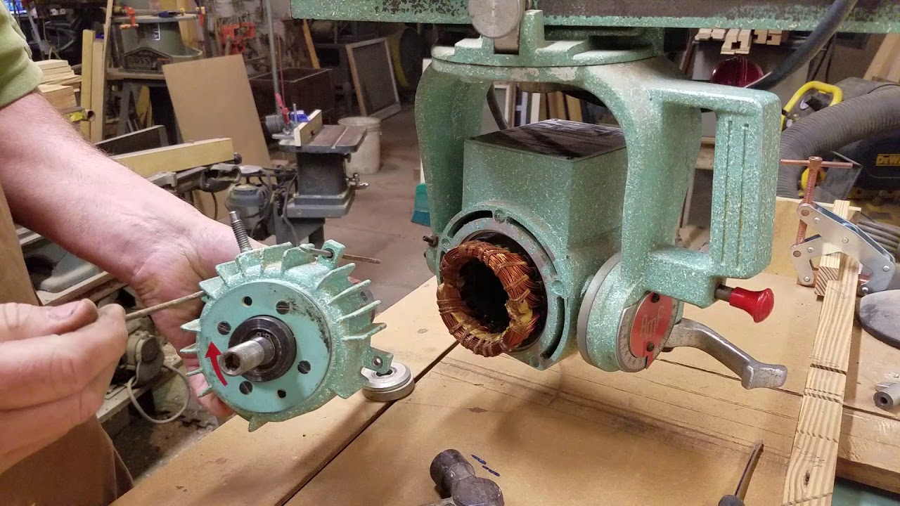 Dewalt AMF radial arm saw bearing replacement #3
