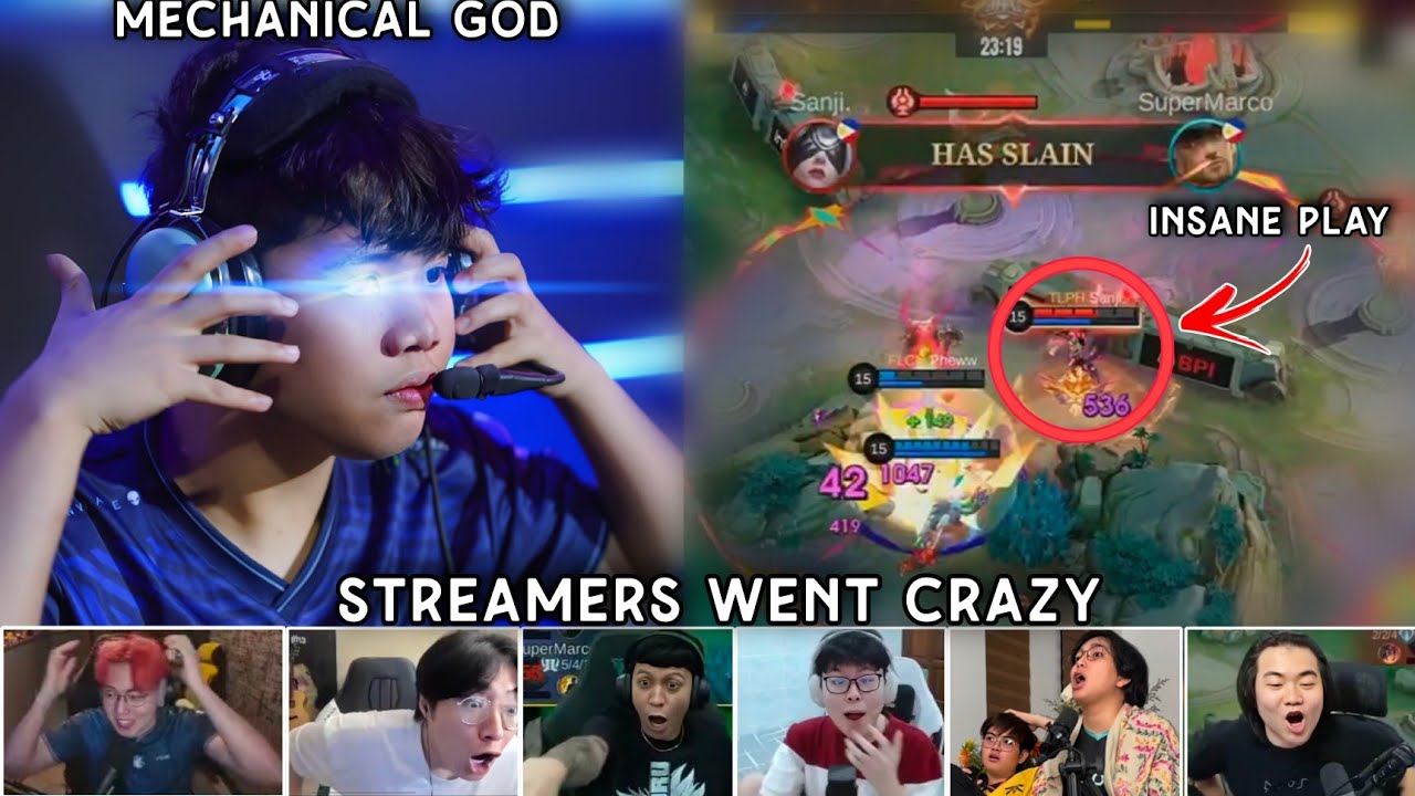 Streamers went WILD on SANJI's PHARSA INSANE PLAYS...😱😱😱