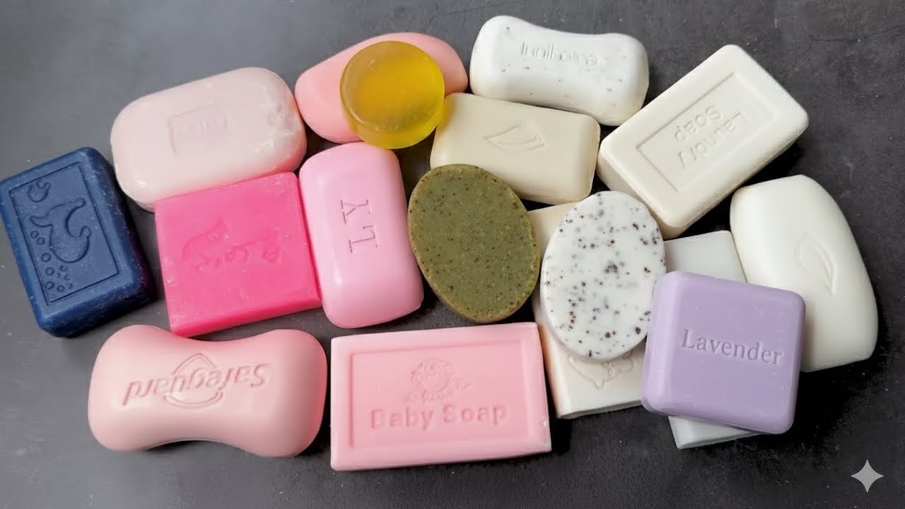🤩Relaxing ASMR SOAP•Cutting Dry Soap•Bundle of mix colourful ✨ soap & cutting asmr