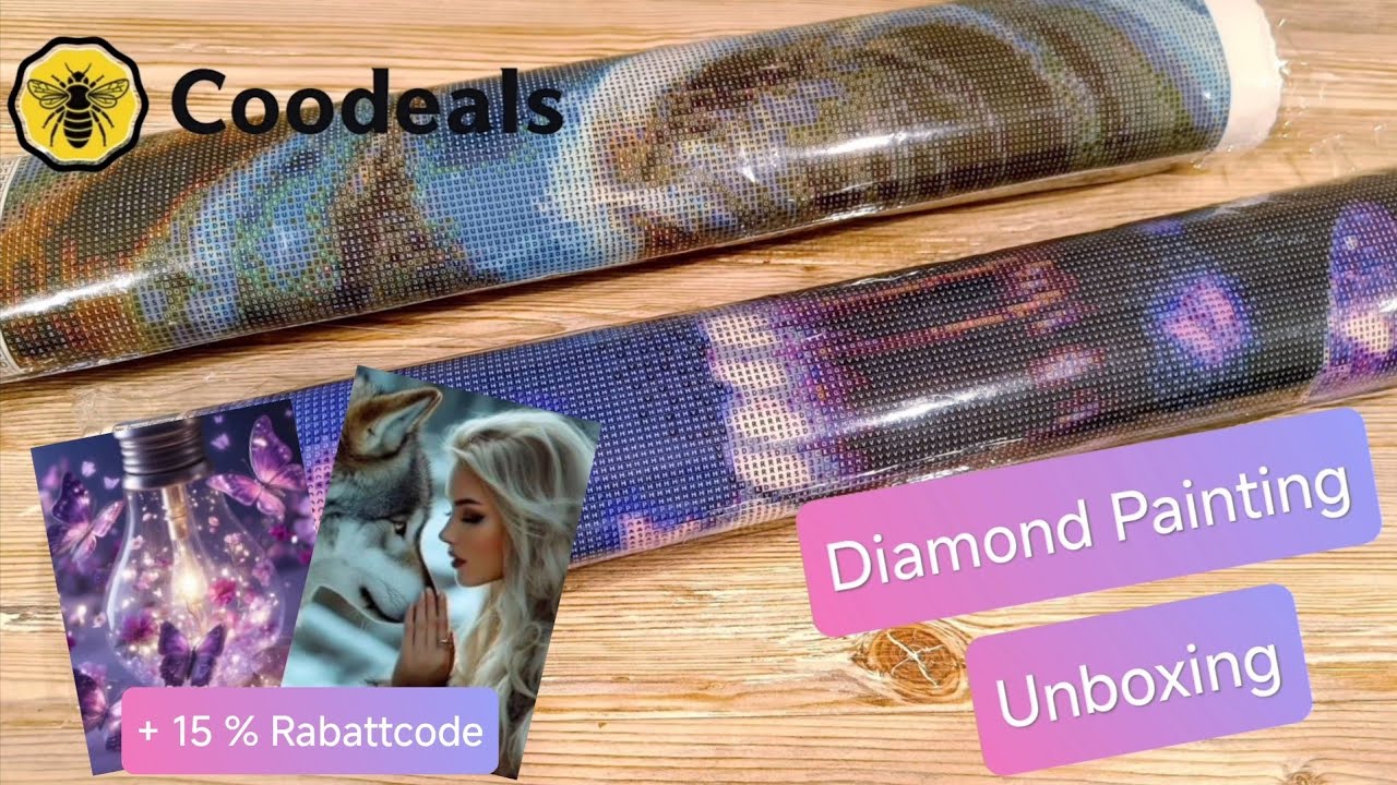 💎 Diamond Painting Unboxing + 15 % Rabattcode | Zauberhafte Bilder von Coodeals 🛍️ Fairy Dust | AB
