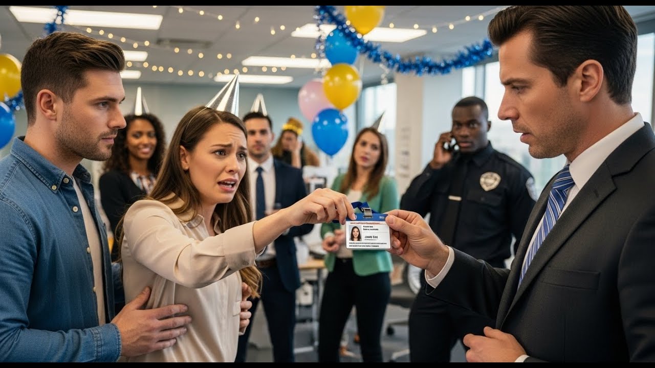 My Work Badge Fell Out During the Office Celebration—My Husband’s Boss Read It and Called Security