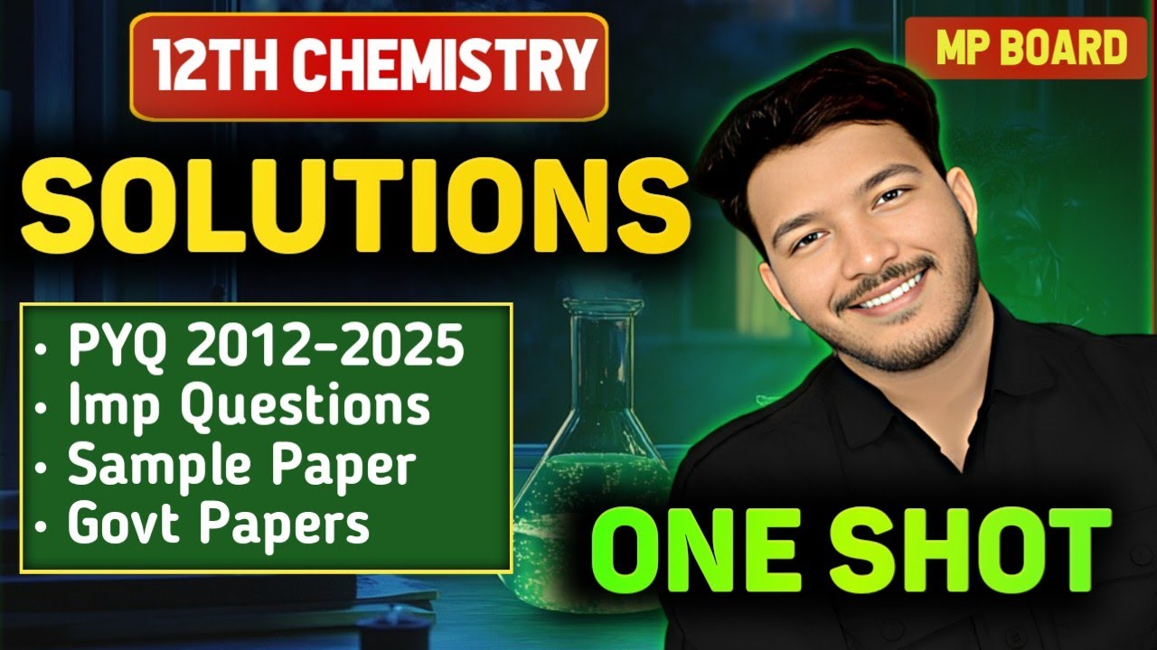 MP Board 12th Chemistry Chapter 01 in One Shot || Imp Questions, Pyq , mindmap Combo  #mpboard