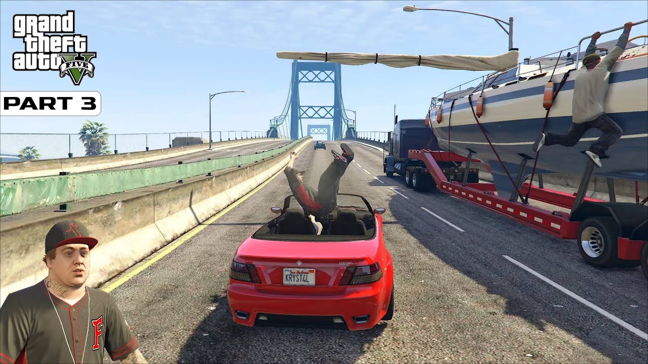 SAVING MICHAEL'S SON FROM A MOVING BOAT 🚤🔥 GTA 5 Story Mode Gameplay Part 3 #gta5