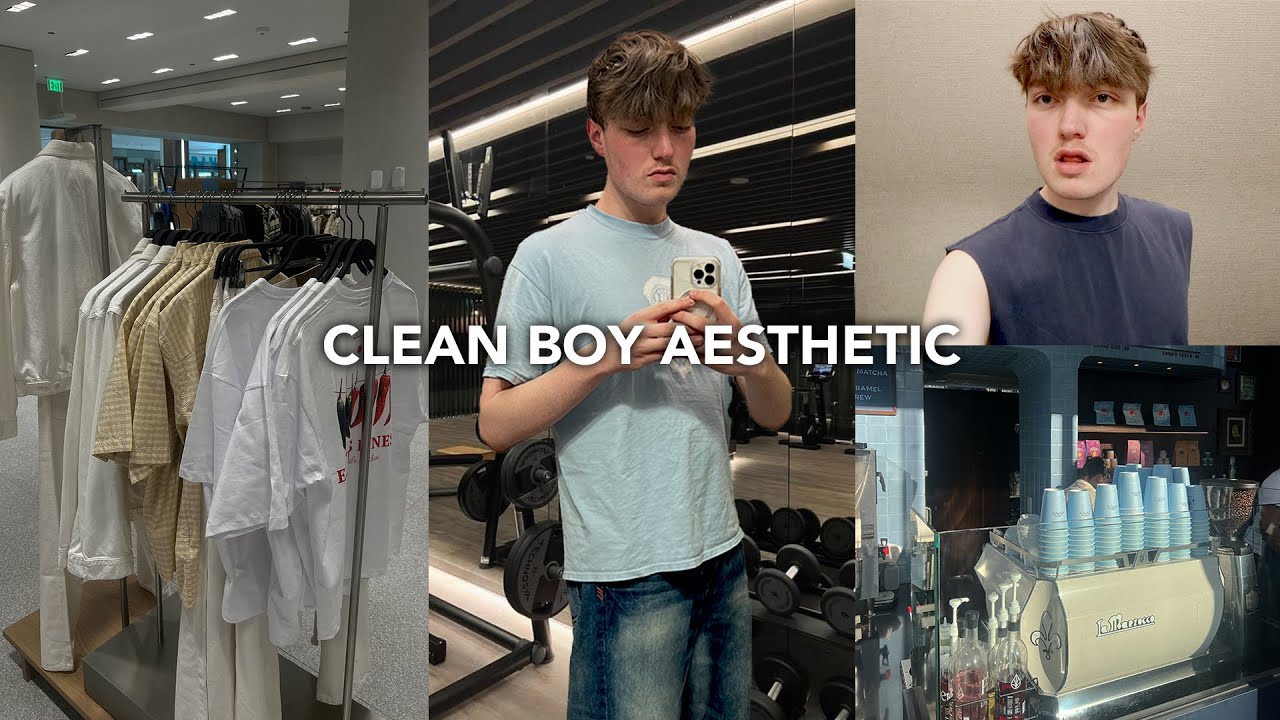 CLEAN BOY AESTHETIC VLOG! shopping, workouts & productive days
