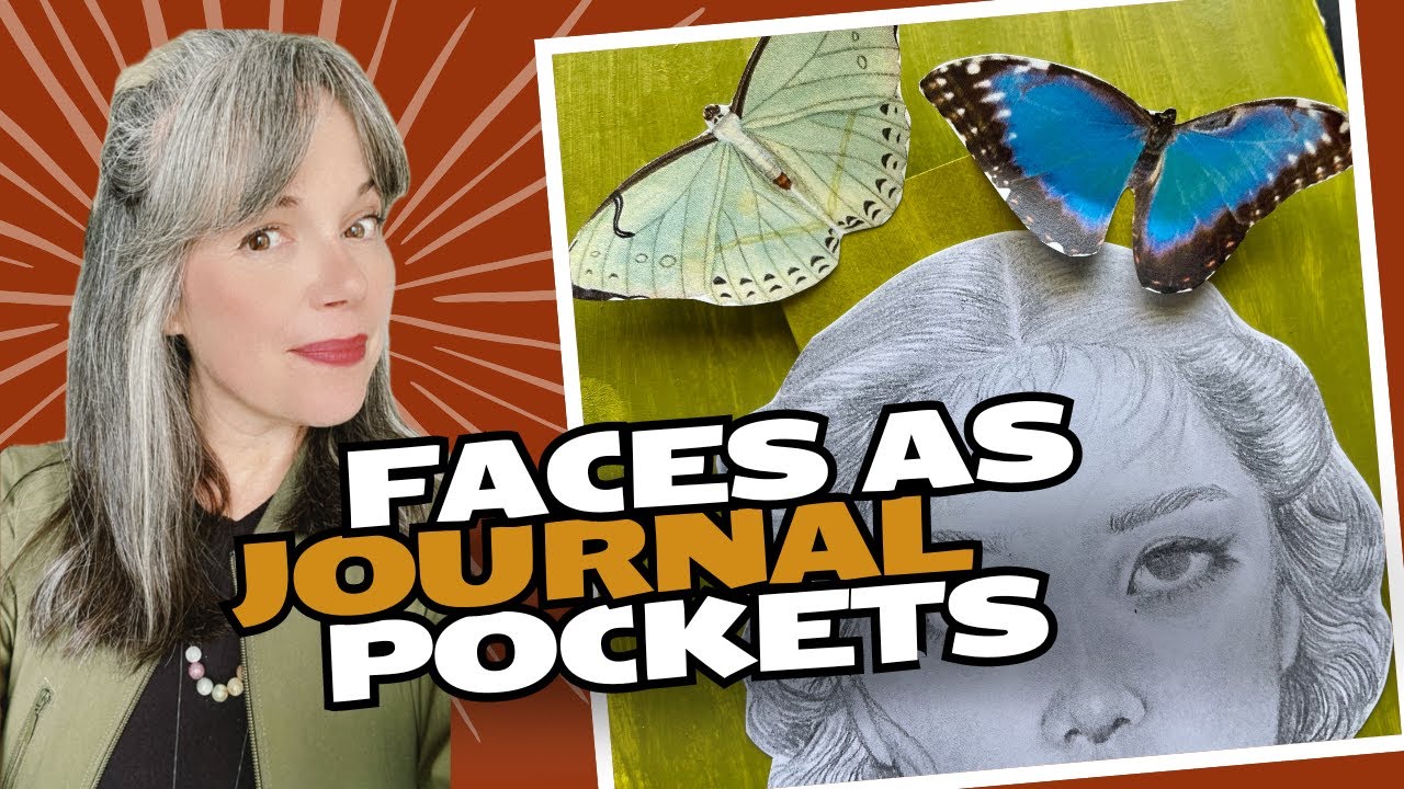 Fun Way To Turn Face Drawings Into Pockets | CREATIVE JOURNALING TIPS | Beginner Friendly