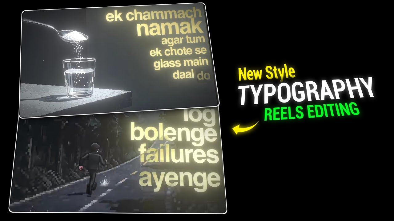 Cinematic Style Typography Video Editing | New Style Typography Video Editing 