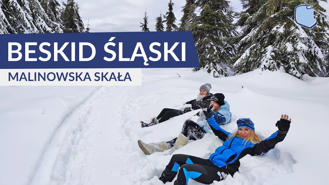 Beskid Śląski zimą 🏔️❄️ Malinowska Skała z Przełęczy Salmopolskiej