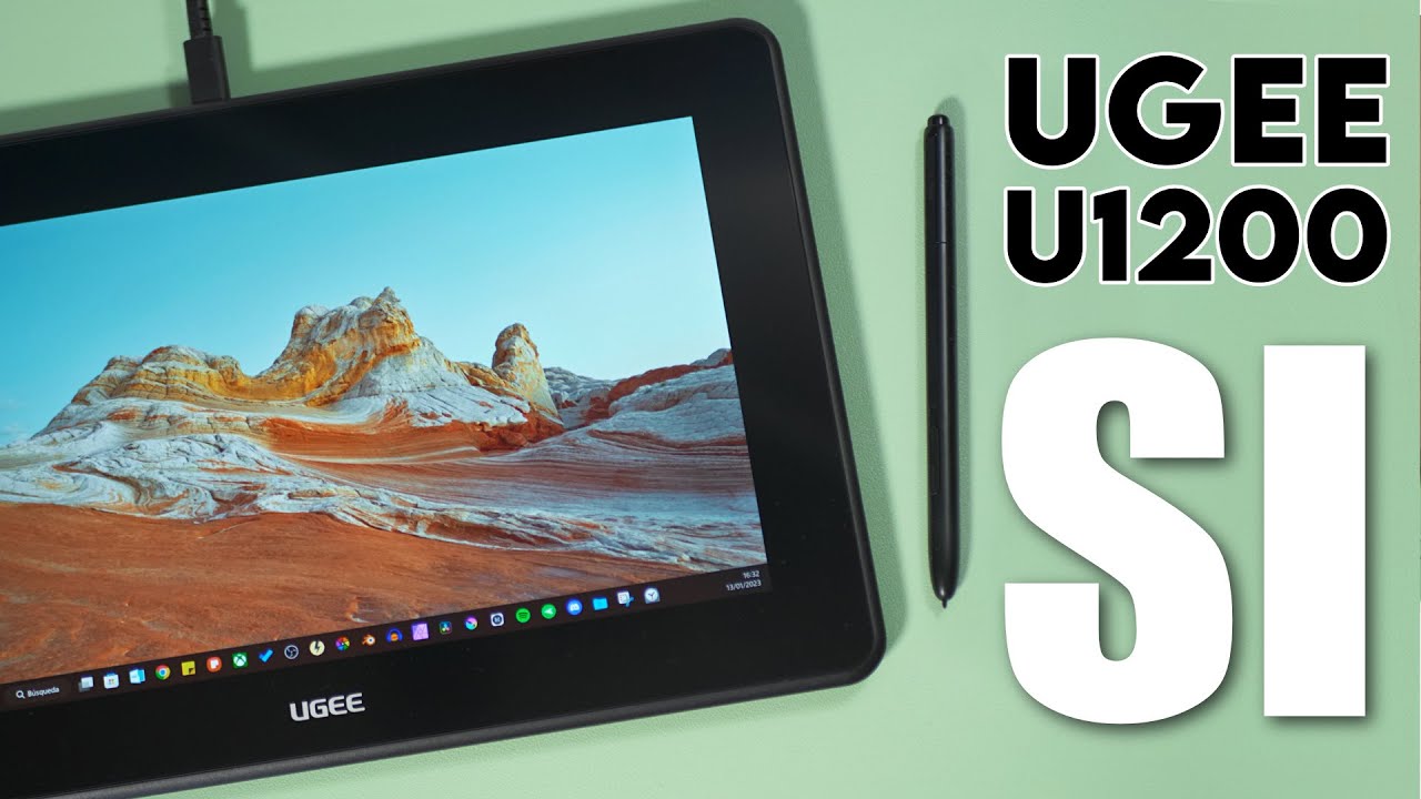 ¿Es recomendable una tableta gráfica de pantalla TAN BARATA? UGEE U1200