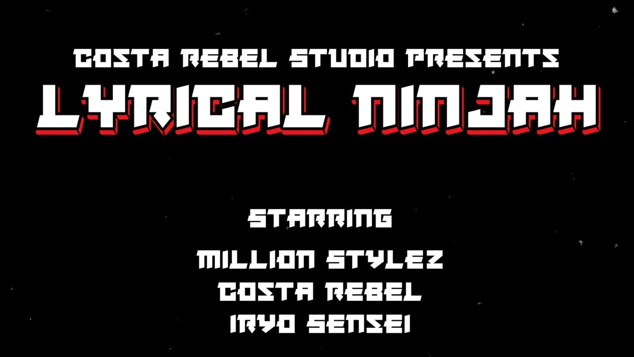 Million Stylez Meets Costa Rebel - Lyrical NinJah (Official Lyrics Video)