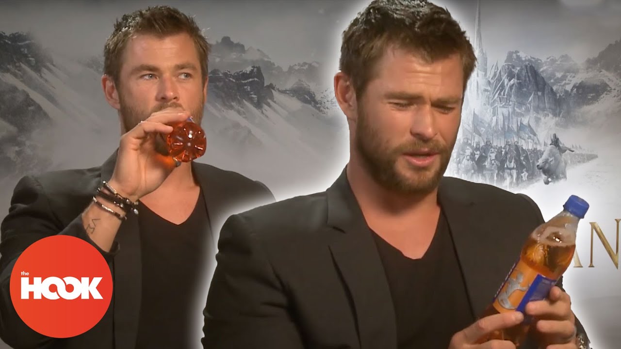 Chris Hemsworth Drinks Irn-Bru For The First Time | @TheHookOfficial