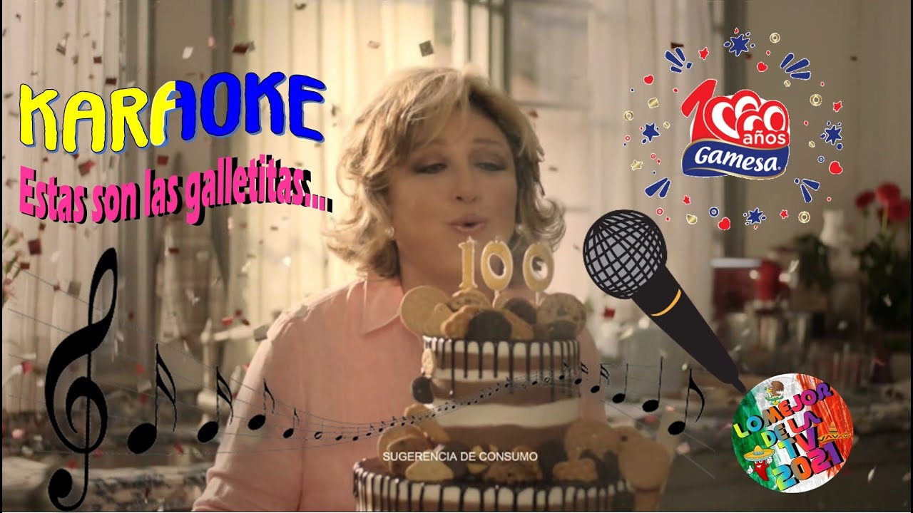 KARAOKE: Angelica Mar&iacute;a 'Las Ma&ntilde;anitas a Gamesa'  100 A&ntilde;os Gracias A Ti 2021