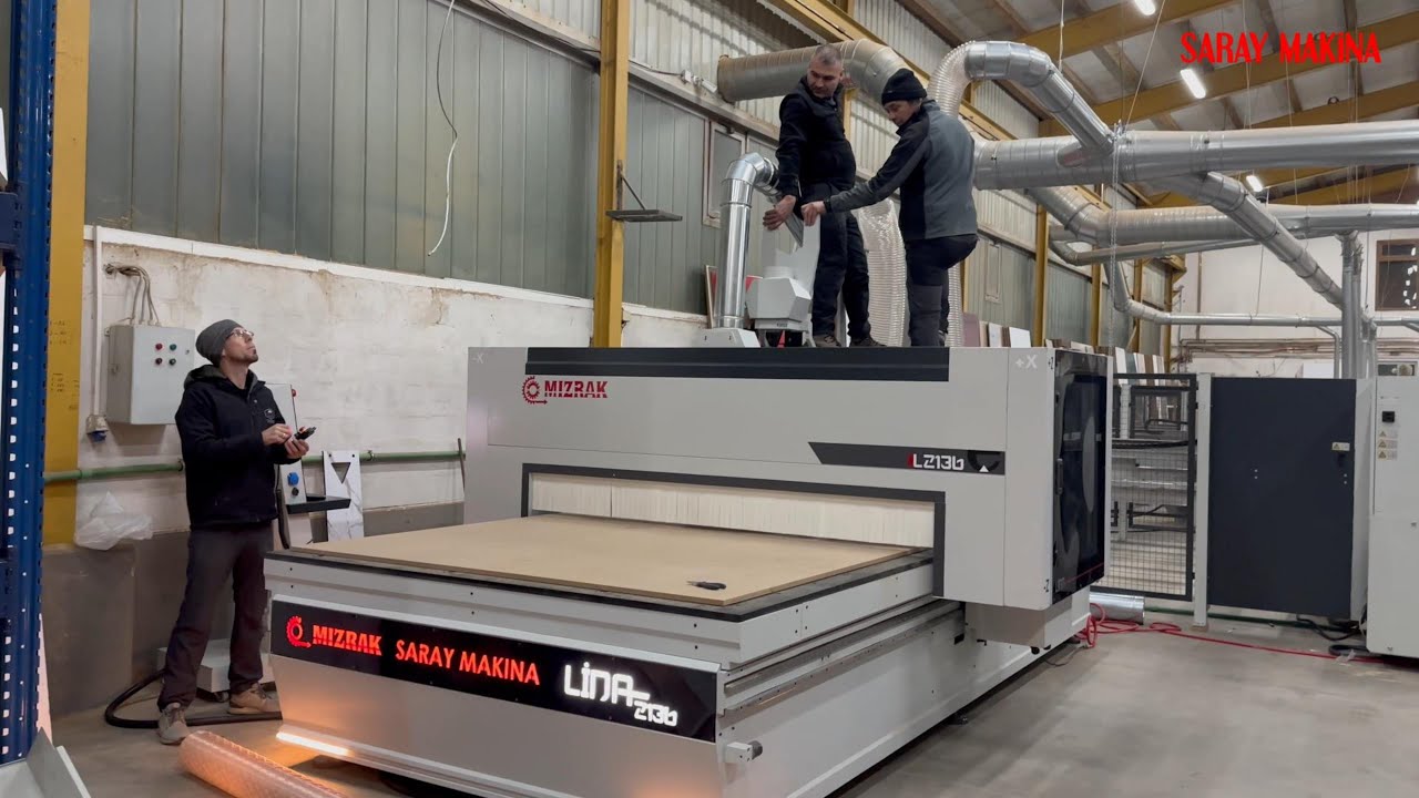 CNC router Lina 2136 - Montaža u Vitezu (BiH) - Februar 2025 - Saray Makina