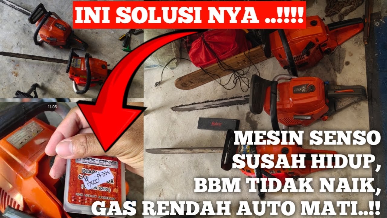 Service Senso Mini Susah hidup, dan RPM rendah langsung Mati.!!!!