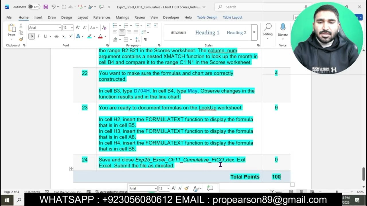 Exp25_Excel_Ch11_Cumulative_FICO | Excel Ch11 Cumulative FICO | Exp25 Excel Ch11 Cumulative FICO