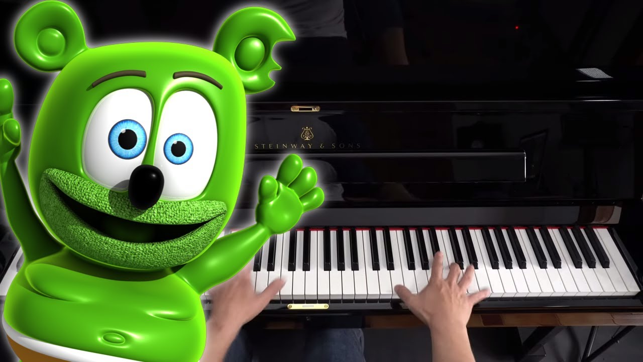 How to play The Gummy Bear Song on Piano - Piano Tutorial