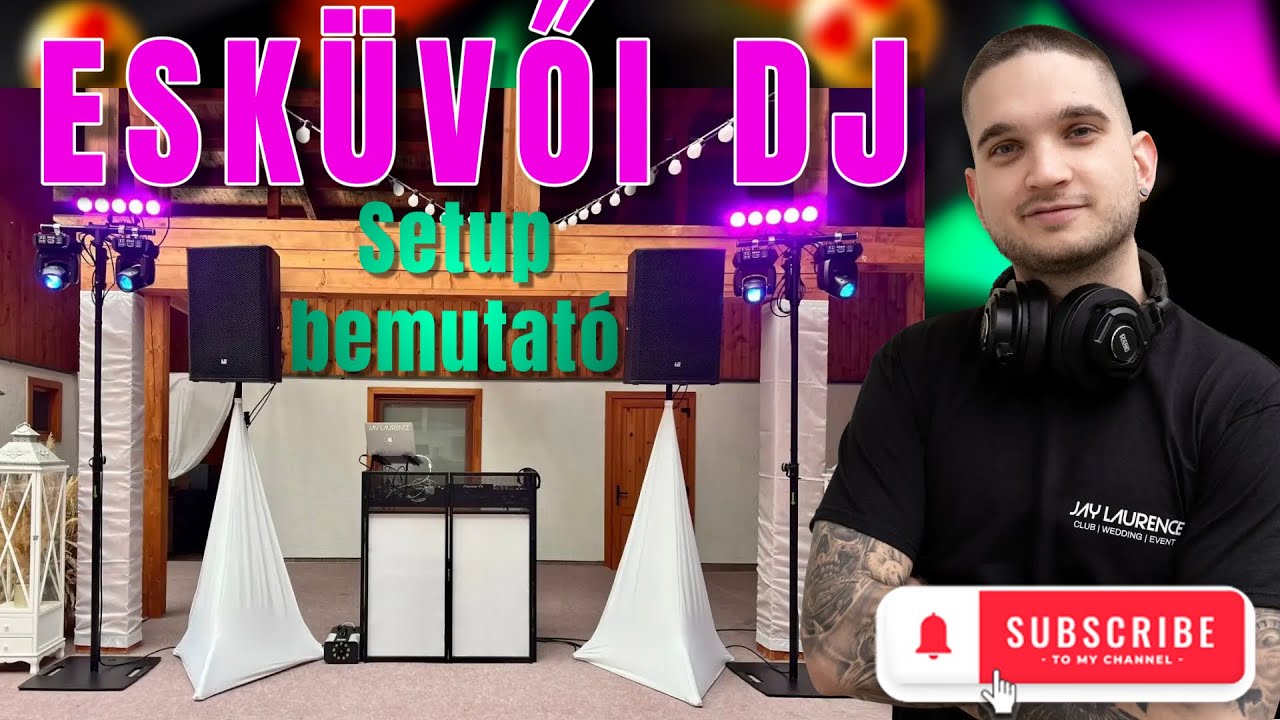 Technika építés és DJ Vlog - Esküvői Setup bemutató