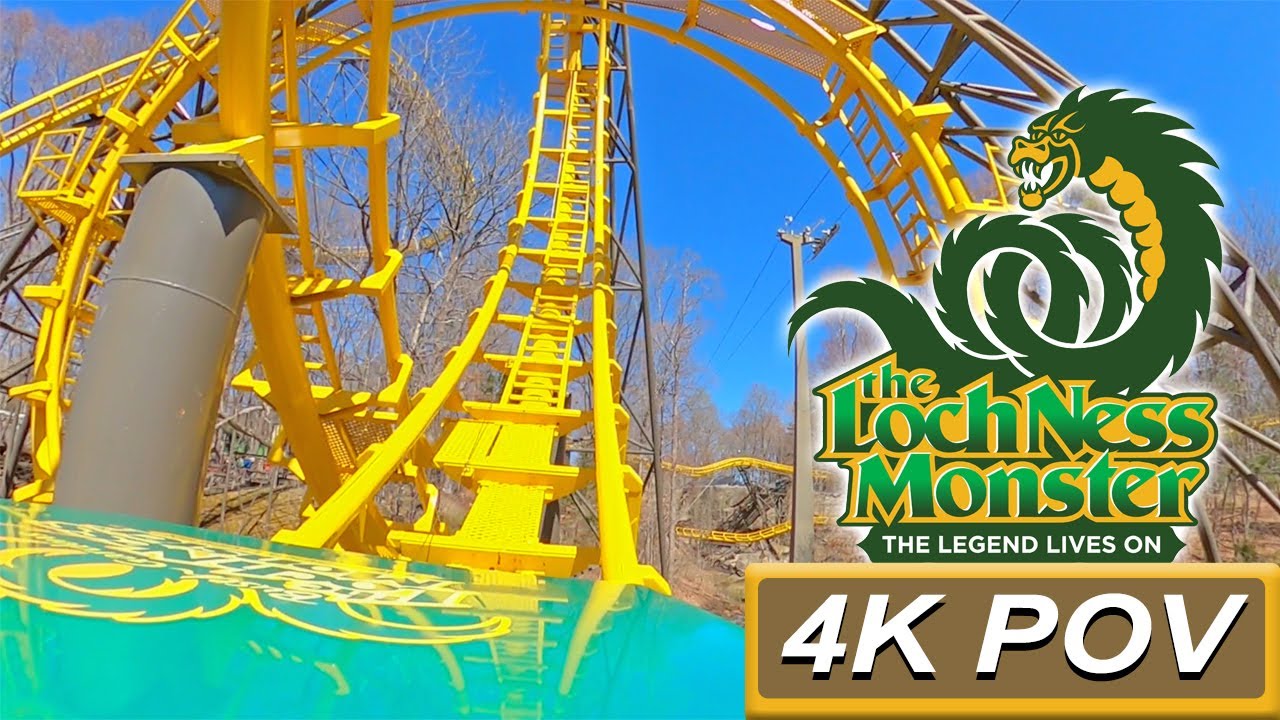 Loch Ness Monster: The Legend Lives On (4K Front Seat POV)- Busch Gardens Williamsburg, VA