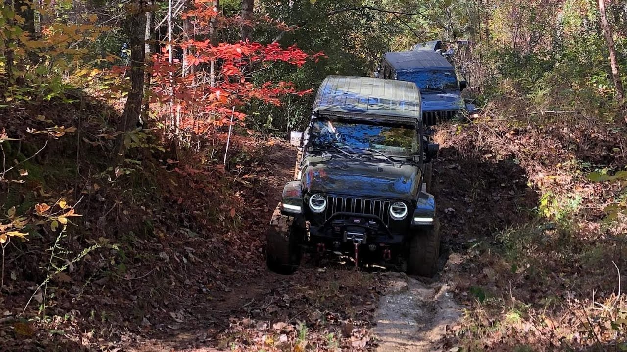 Hidden Trails in the Talladega National Forest in 2021 Jeep Turbo Eco Diesel Part 1/2
