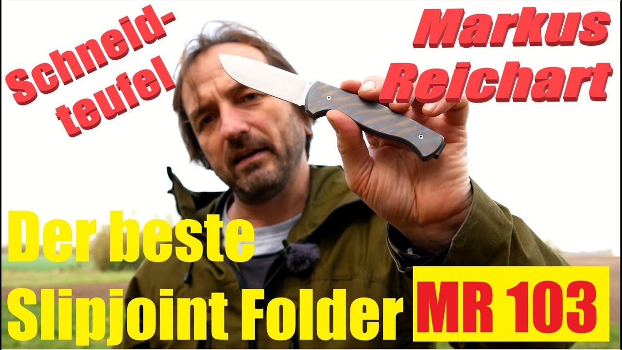 der beste Slipjoint Folder I Schneidteufel I Markus Reichart MR103, Cran Forcé Lock