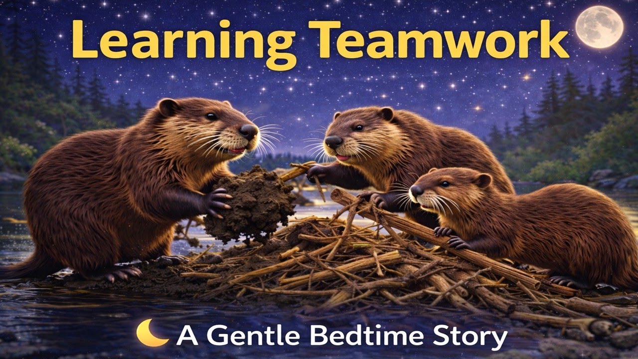 Benny and the Dam 🦫 | A Gentle Bedtime Story | Character Building: Teamwork & Family | Goodnight Zoo