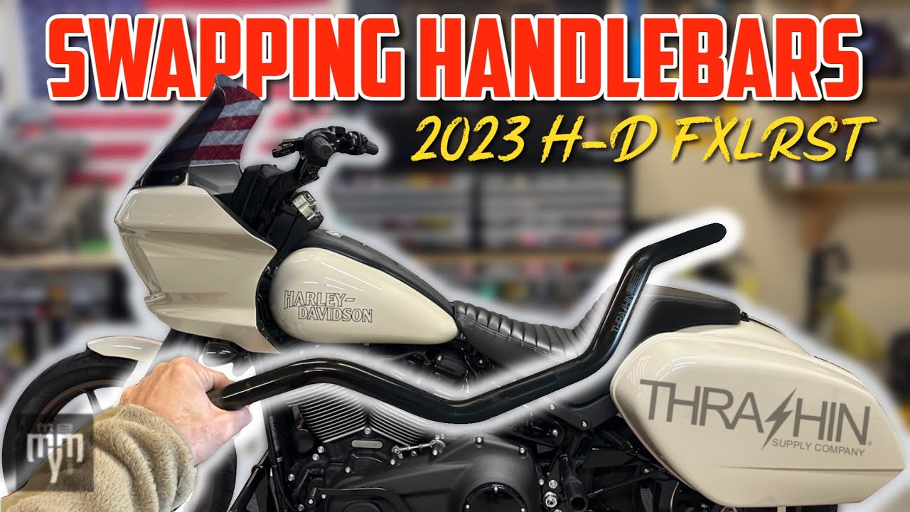 Рули Thrashin Supply со средним или высоким изгибом. В чём разница? 2023 Harley Davidson FXLRST