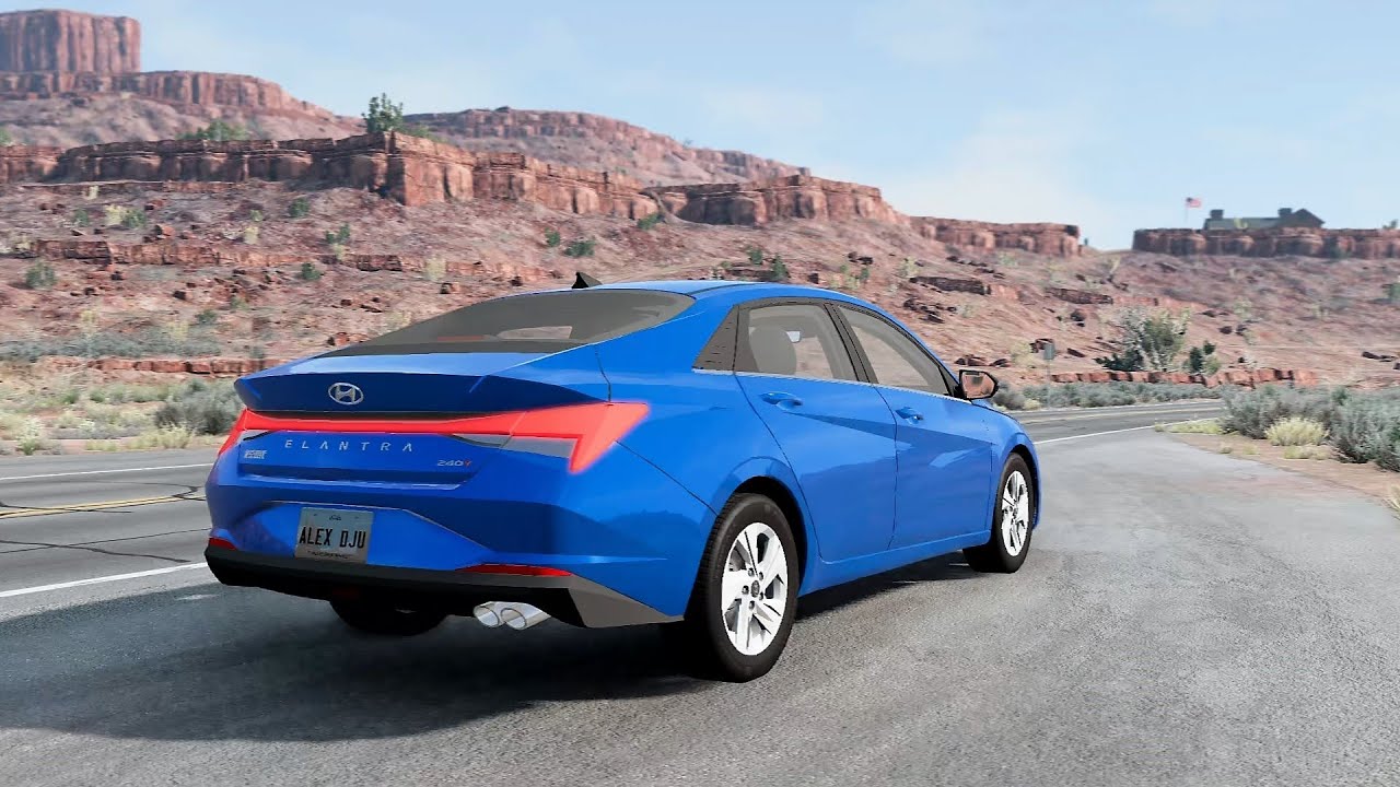 BeamNG.drive - Hyundai Elantra (CN7) 2.0 CRDi 2021 - Car Show Test Drive Crash .