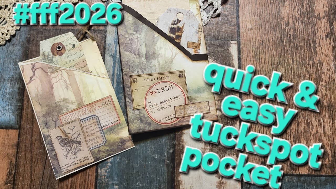 Pocket tuckspot from envelopes #fff2026 quick & easy junk journal ephemera