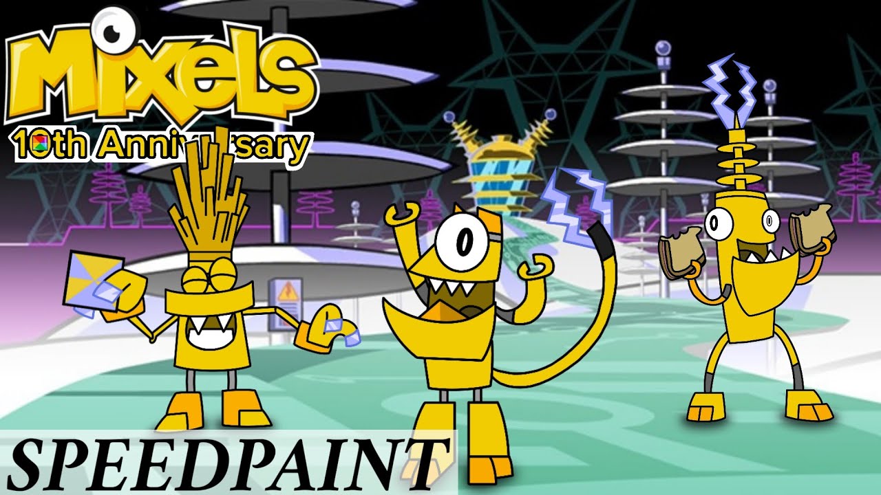 Mixels: The Electroids (10th Anniversary, Speedpaint #141)