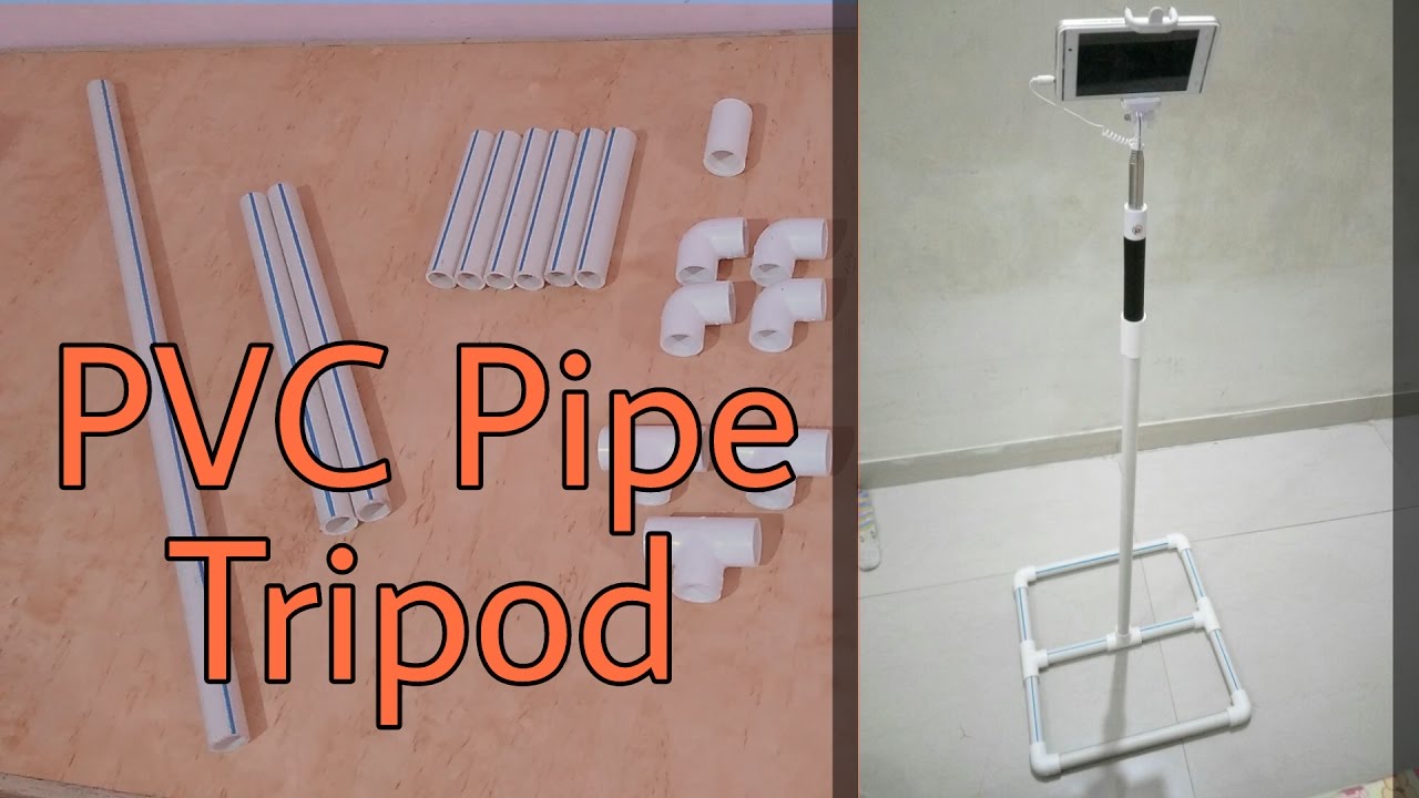 Make a DIY Tripod For Smartphone PVC Pipe / phone tripod