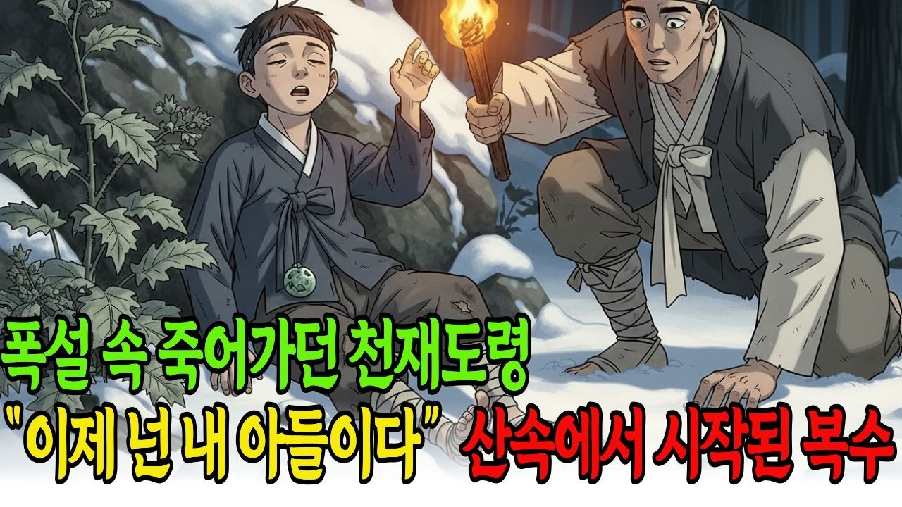 폭설 속에서 구한 천재아이, 피보다 진한 인연으로 산속 오두막에서 시작된 정의의 복수는..   #조선야담 #시니어유튜브 #옛날이야기 #한국설화 #조선이야기 #권선징악