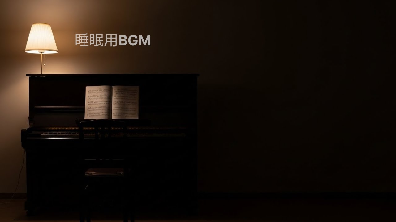 睡眠用BGM｜静かなピアノが流れる夜｜眠る前の落ち着いた時間に