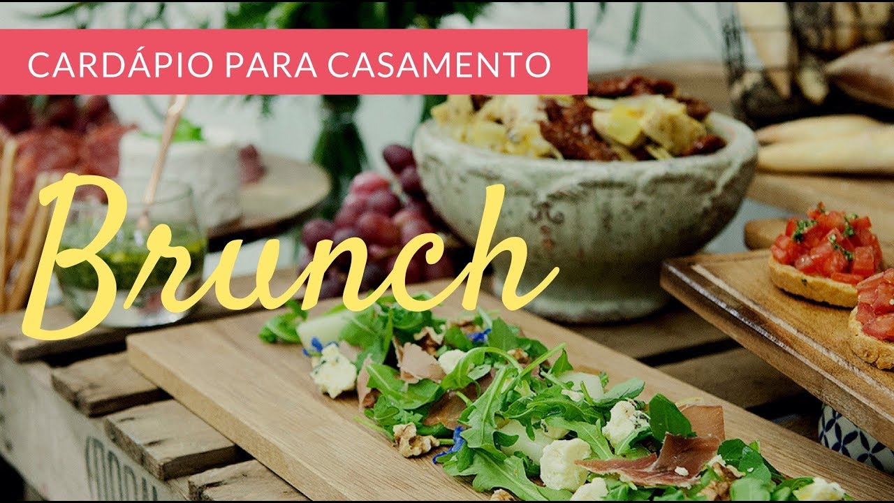 Card&aacute;pio para casamento com brunch!