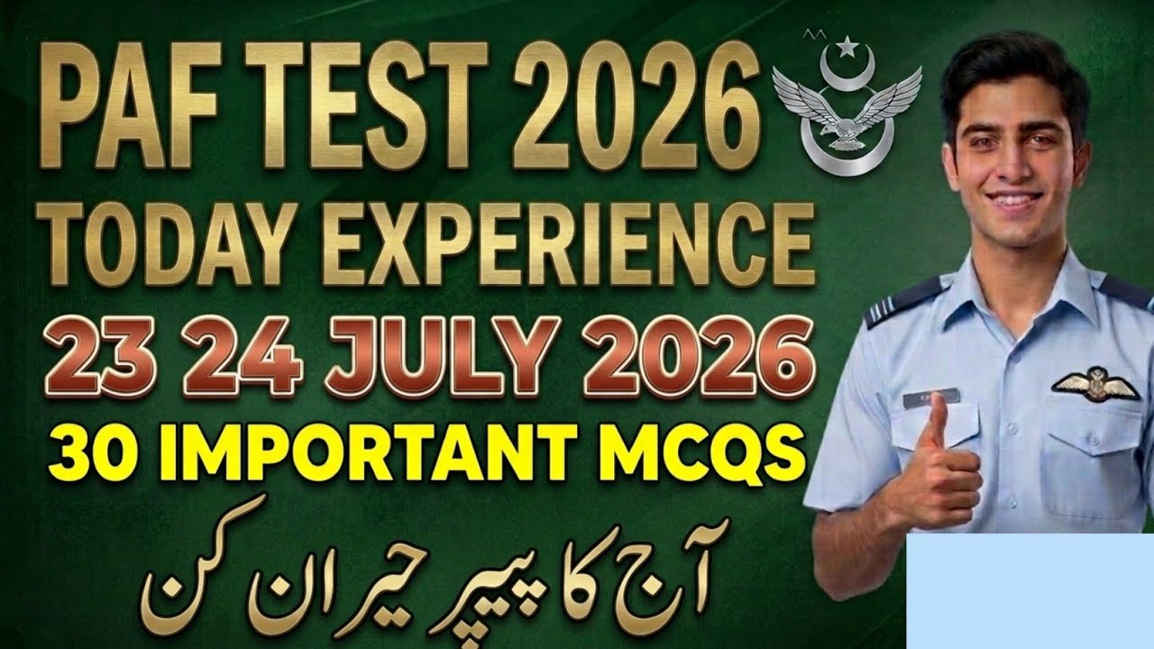 PAF Today Test Experience 2026 | PAF Test Preparation 2026 | Pakistan Air Force Preparation 2026