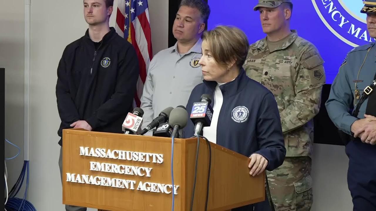Gov. Maura Healey holds briefing on snowstorm response in Massachusetts
