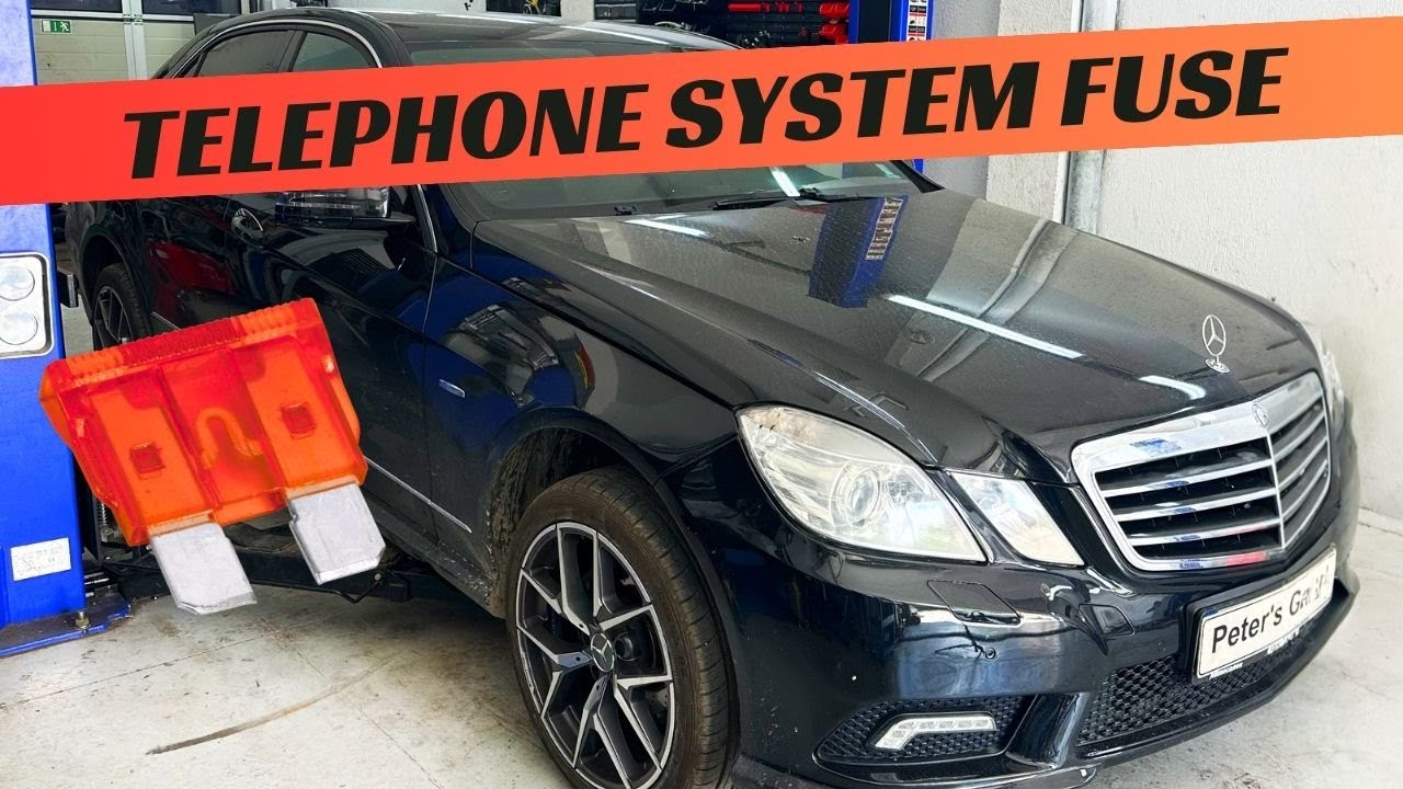 Расположение предохранителя и реле телефонной системы Mercedes W212, замена E200 E220 E250 E300 E...
