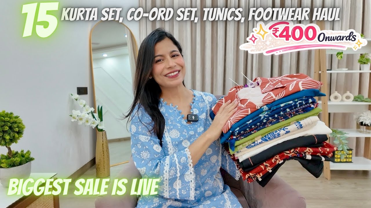 Huge Kurta Set, Co-ord Set, Tunic & Footwear Wear Haul ₹400 Onwards l Dream Simple