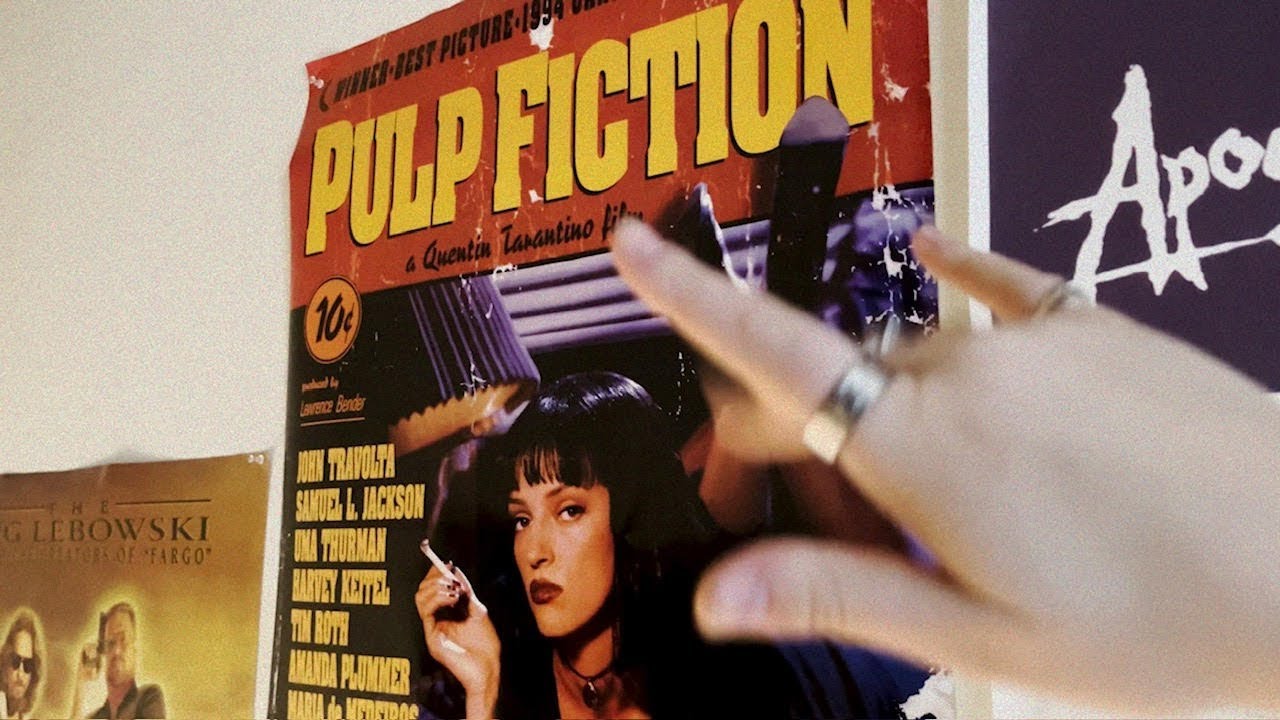 ASMR - Movie Poster Collection Tour 🎬✨ (close whispers, tapping, tracing)