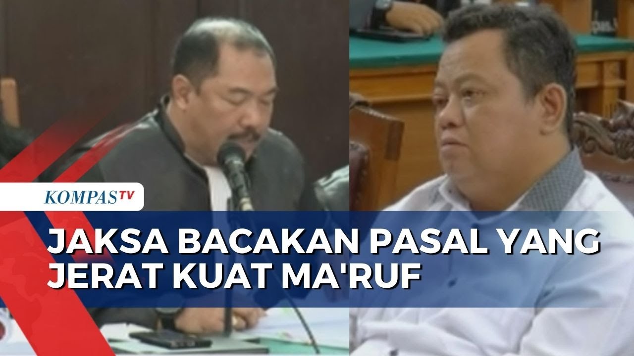 Jaksa Bacakan Pasal yang Jerat Kuat Ma'ruf di Pembunuhan Yosua Hutabarat