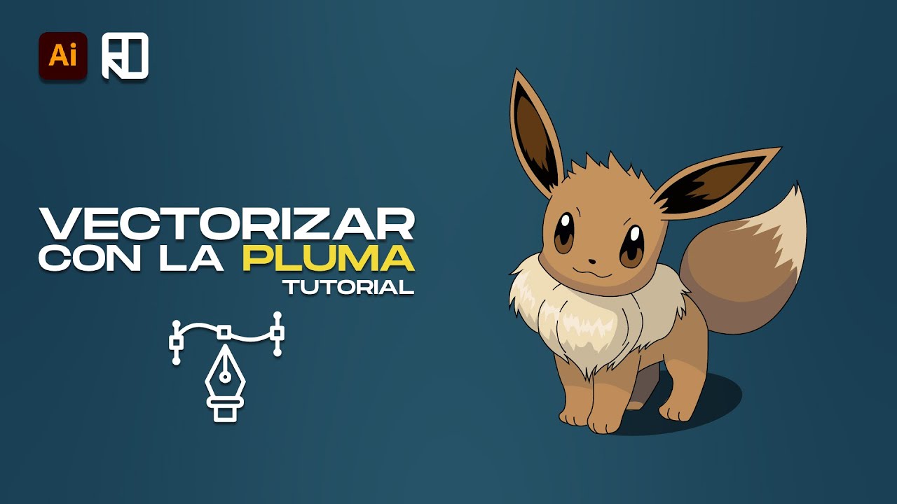 Como VECTORIZAR una IMAGEN en Adobe Illustrator con la PLUMA!