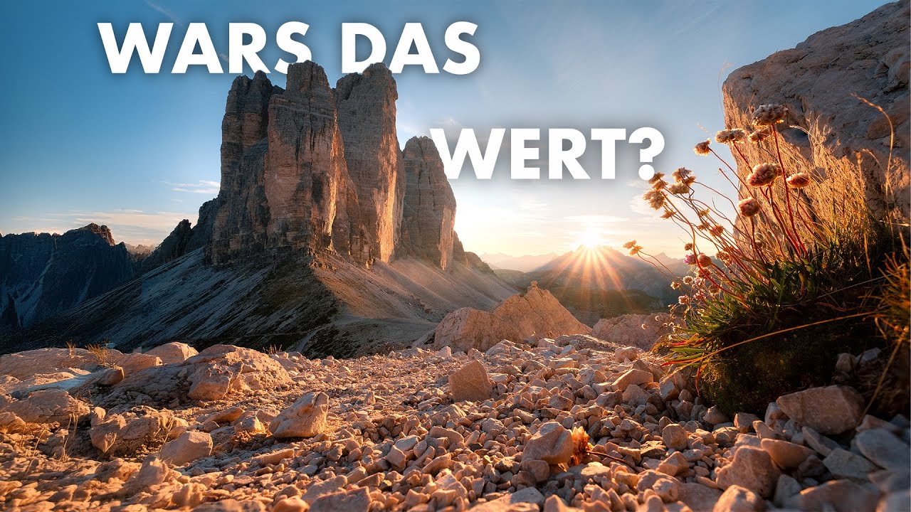 Am LIMIT für ein FOTO | Drei Zinnen bei Sonnenuntergang