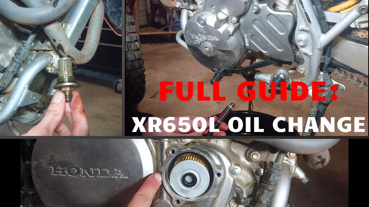 How To: Oil Change on XR650L [ALL STEPS!]